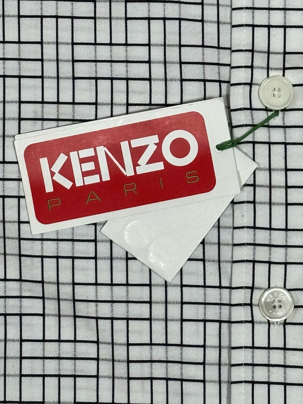 NWT KENZO Paris Oversized Jacquard Cotton Weave Overshirt S - Picture 11 of 12